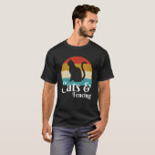 Katzen und Zaun T-Shirt (Vorne ganz)