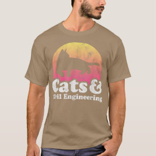 Katzen und Zivile Ingenieurskatze und Ziviler Inge T-Shirt