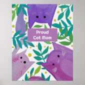 Katzen und Zweige Proud Cat Mutti Poster (Vorne)