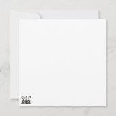 Katzen Ungezogene, spielerische und lustige Charak Dankeskarte (Rückseite)