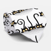 Katzen Ungezogene, spielerische und lustige Charak Krawatte (Gerollt)