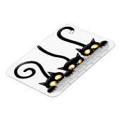 Katzen Ungezogene, spielerische und lustige Charak Magnet (Linke Seite)