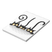 Katzen Ungezogene, spielerische und lustige Charak Notizblock (Rotiert)