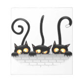 Katzen Ungezogene, spielerische und lustige Charak Notizblock (Vorderseite)