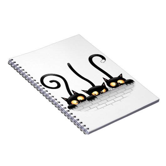 Katzen Ungezogene, spielerische und lustige Charak Notizblock (Rechte Seite)