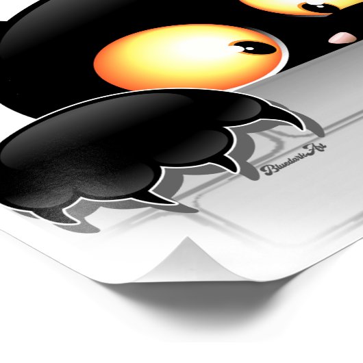 Katzen Ungezogene, spielerische und lustige Charak Poster (Ecke)