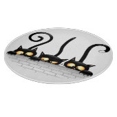 Katzen Ungezogene, spielerische und lustige Charak Schneidebrett (Ecke)