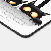 Katzen Ungezogene, spielerische und lustige Charak Schreibtischunterlage (Ecke)