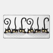 Katzen Ungezogene, spielerische und lustige Charak Schreibtischunterlage (Vorderseite)