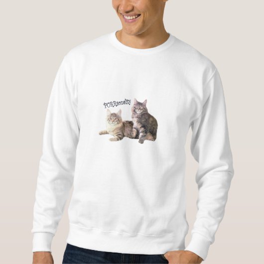 Katzen-UnisexSweatshirt PURRsonality Sweatshirt (Vorderseite)