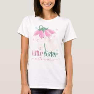 Katzen unter der Blume Schirm für kleine Schwester T-Shirt