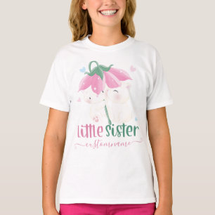 Katzen unter der Blume Schirm für kleine Schwester T-Shirt