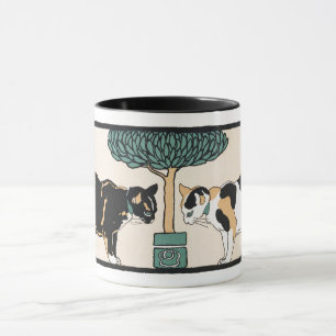 Katzen unter einem Baum Tasse