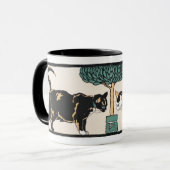 Katzen unter einem Baum Tasse (Vorderseite Links)