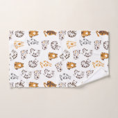 Katzen Unterkunft Badetuch Set (Handtuch)