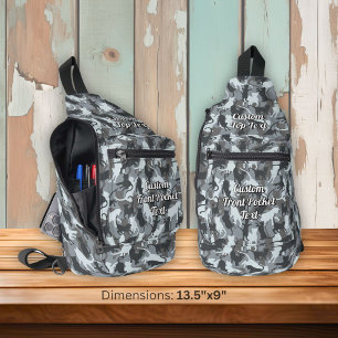 Katzen Urban Camouflage Crossbody Bag