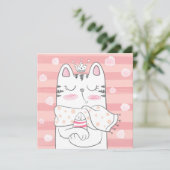 Katzen Urlaubskarte Feiertagskarte (Stehend Vorderseite)