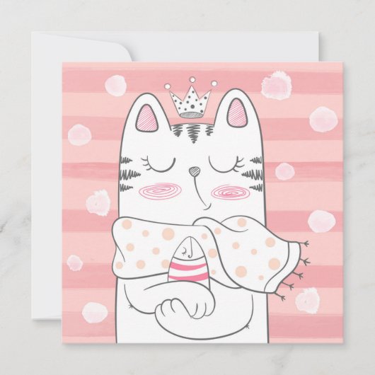 Katzen Urlaubskarte Feiertagskarte (Vorderseite)