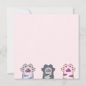 Katzen Urlaubskarte Feiertagskarte (Rückseite)