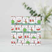 Katzen Urlaubskarte Feiertagskarte (Stehend Vorderseite)