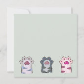 Katzen Urlaubskarte Feiertagskarte (Rückseite)