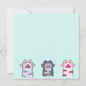 Katzen Urlaubskarte Feiertagskarte (Rückseite)