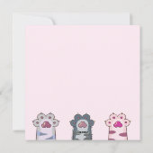 Katzen Urlaubskarte Feiertagskarte (Rückseite)