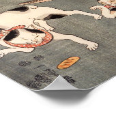 Katzen Utagawa Kuniyoshi Poster (Ecke)
