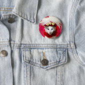 Katzen-Valentinsgruß-Knopf Button (Beispiel)