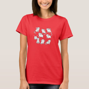 Katzen Valentinstag T - Shirt