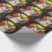 Katzen-Vampirs-Katze des Packpapier-| Sphynx Geschenkpapier (Ecke)