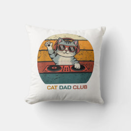 KATZEN-VATER-CLUB / Lustig Retro Kissen