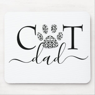 Katzen-Vater Pfotenabdruck  Mousepad