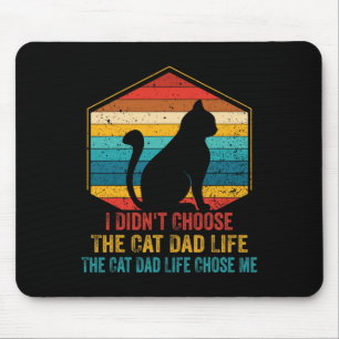 Katzen-Vater-Shirts für Männer Vintage Ich habe Th Mousepad