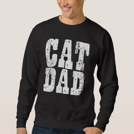 Katzen Vater Vater von Katzen Sweatshirt (Vorderseite)