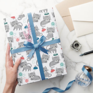 Katzen-Verpackungspapier, Katzen-Geschenkverpackun Geschenkpapier
