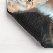 Katzen verzieren Baum, Bild, Anpassen, Mousepad (Ecke)