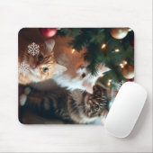 Katzen verzieren Baum, Bild, Anpassen, Mousepad (Mit Mouse)
