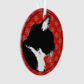 Katzen-Verzierung Ornament (Vorderseite)