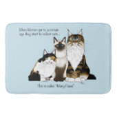 Katzen Viele Paws Funny Blue Badematte (Vorderseite)