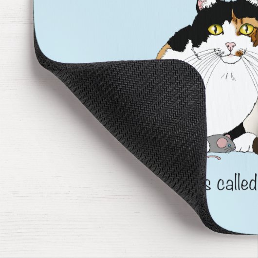 Katzen Viele Paws Funny Blue Mousepad (Ecke)