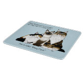 Katzen Viele Paws Funny Blue Schneidebrett (Ecke)