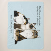 Katzen Viele Paws Funny Blue Sherpadecke (Vorderseite)