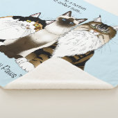 Katzen Viele Paws Funny Blue Sherpadecke (3/4)