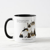 Katzen Viele Paws Funny Blue Tasse (Links)