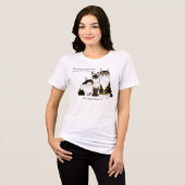 Katzen Viele Paws Funny Blue Tri-Blend Shirt (Vorderseite voll)