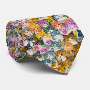 Katzen Viele und viele Katzen Krawatte