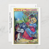 Katzen vieler Länder - Louis Wain Feiertagspostkarte (Vorne/Hinten)