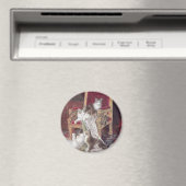 Katzen Vintag Magnet (In Situ (Geschirrspüler))