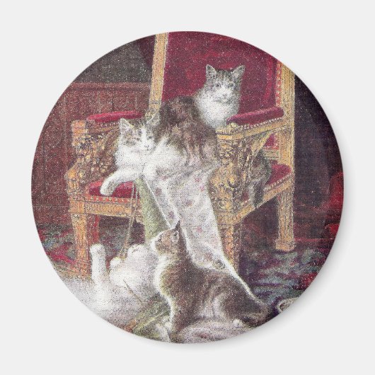 Katzen Vintag Magnet (Vorne)